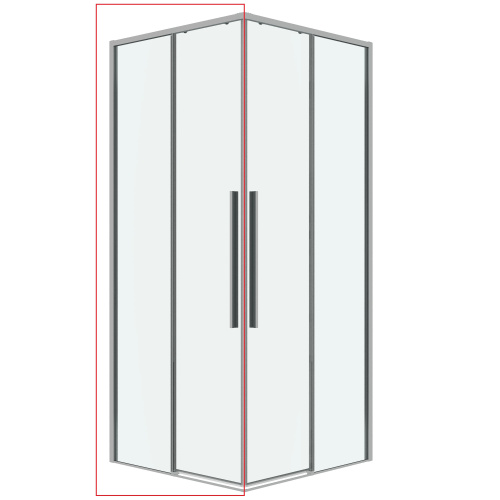 Душевая дверь Grossman Galaxy 1/2.K33.01.10.10.00 100х195 стекло прозрачное профиль хром глянцевый